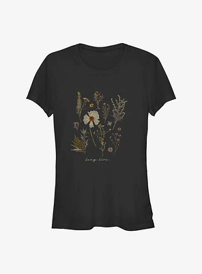 Pressed Flowers Live Girls T-Shirt