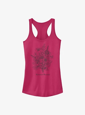 Kindness Floral Bouquet Girls Tank