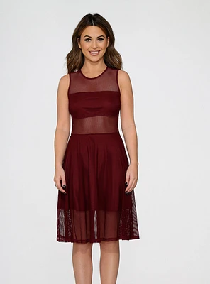 Burgundy Knit Dress