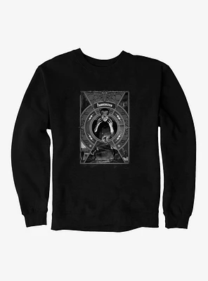 Frankenstein Black & White Poster Sweatshirt