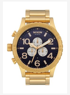Nixon 51-30 Chrono Gold Indigo Watch