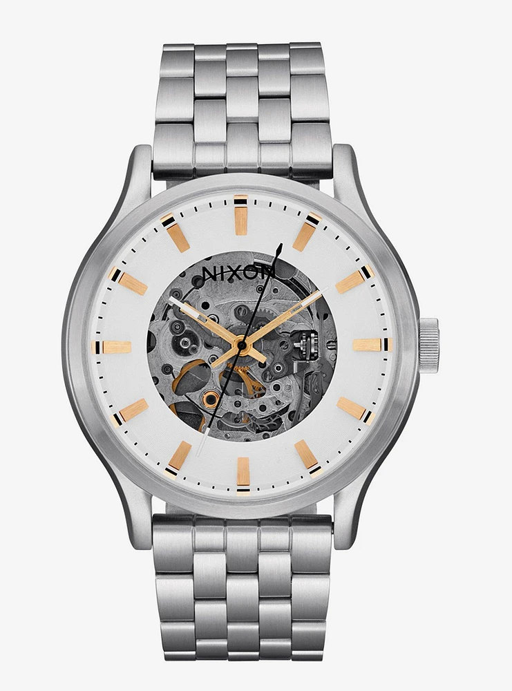 Spectra White Silver Watch