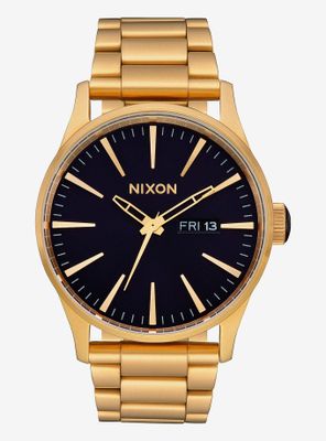 Nixon Sentry Ss Gold Indigo Watch