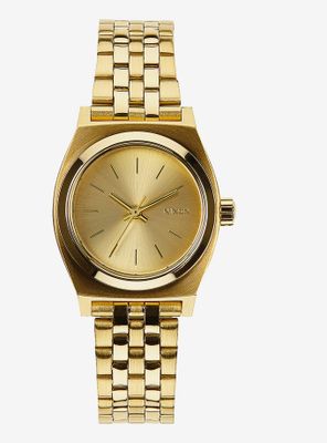 Nixon Small Time Teller All Gold Watch