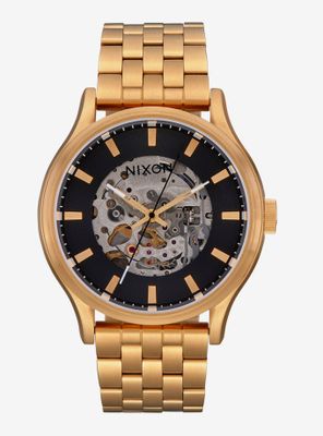 Nixon Spectra Black Gold Watch