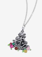 Harry Potter Deathly Hallows Floral Necklace - BoxLunch Exclusive
