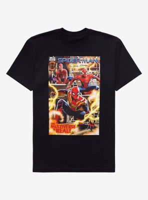 Marvel Spider-Man: No Way Home Trio Comic Cover T-Shirt