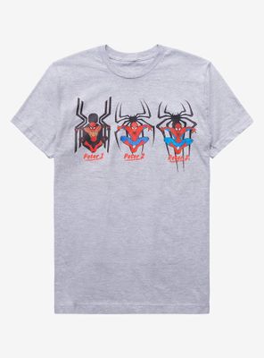 Marvel Spider-Man: No Way Home Peter 1 2 3 T-Shirt