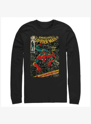 Marvel Spider-Man Comic Cover Long-Sleeve T-Shirt