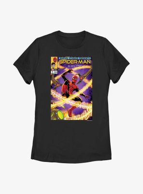 Marvel Spider-Man Battle Comic Cover Womens T-Shirt