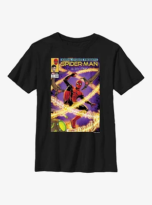 Marvel Spider-Man Battle Comic Cover Youth T-Shirt