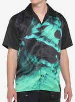The Nightmare Before Christmas Oogie Boogie's Face Woven Button-Up