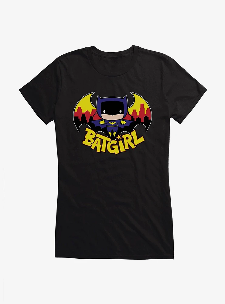 DC Comics Batman Batgirl Over Gotham Girls T-Shirt