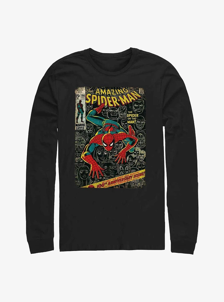 Marvel's Spider-Man Spidey Frontcover Long-Sleeve T-Shirt