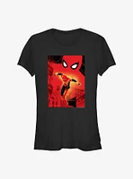 Marvel's Spider-Man Web Swinging Girl's T-Shirt