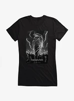 Frankenstein Black & White Lightning Girls T-Shirt