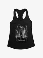 Frankenstein Black & White Lightning Girls Tank