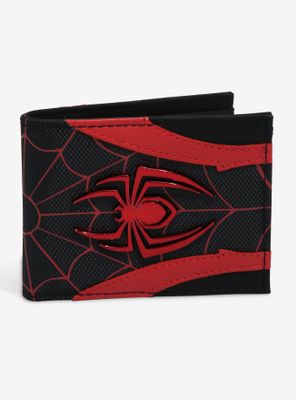 Marvel Spider-Man Miles Morales Spider Logo Bifold Wallet - BoxLunch Exclusive