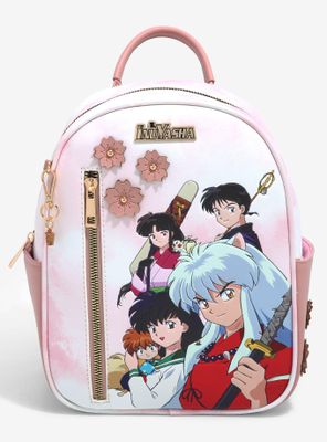 InuYasha Cast with Sakura Flowers Mini Backpack - BoxLunch Exclusive