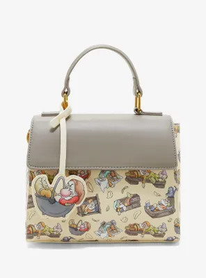 Loungefly Disney Snow White and the Seven Dwarfs Bedtime Allover Print Hand Bag - BoxLunch Exclusive