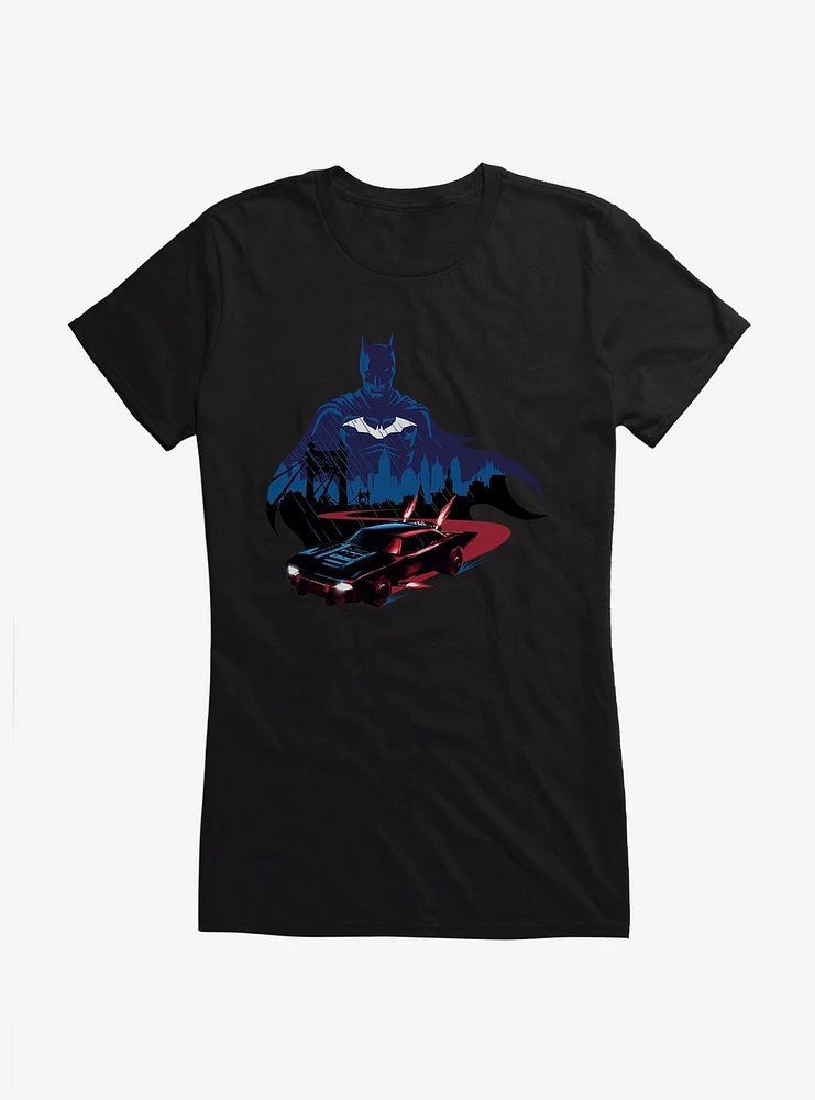 DC Comics The Batman Batmobile Cruise Girl's T-Shirt