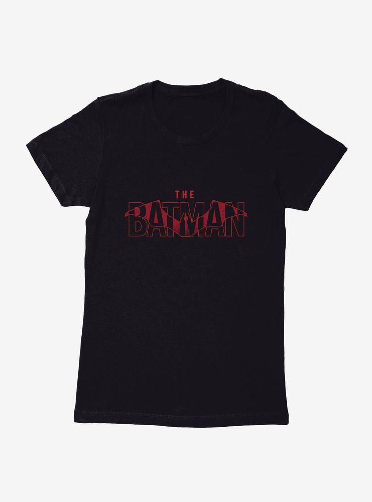 DC Comics The Batman Red Logo Womens T-Shirt