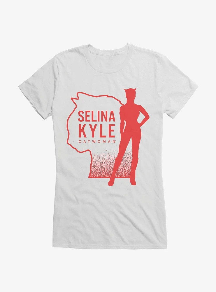 DC Comics Batman Selina Silhouette Girls T-Shirt