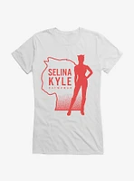DC Comics Batman Selina Silhouette Girls T-Shirt