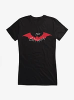 DC Comics Batman Solid Red Bat Girls T-shirt