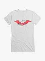 DC Comics Batman Solid Red Bat Girls T-shirt