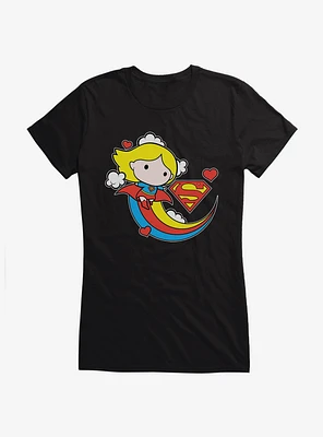 Supergirl Soaring Chibi Girl's T-Shirt