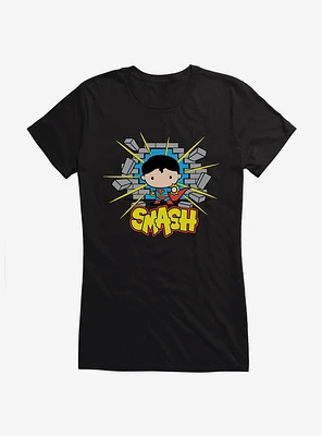 Superman Super Smash Chibi Girl's T-Shirt