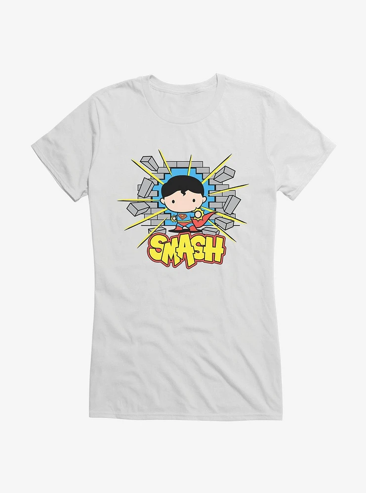 Superman Super Smash Chibi Girl's T-Shirt