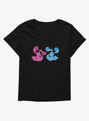 Blue's Clues Playful Magenta And Blue Womens T-Shirt Plus