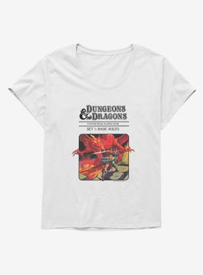 Dungeons & Dragons Vintage Dragon and the Knight Womens T-Shirt Plus