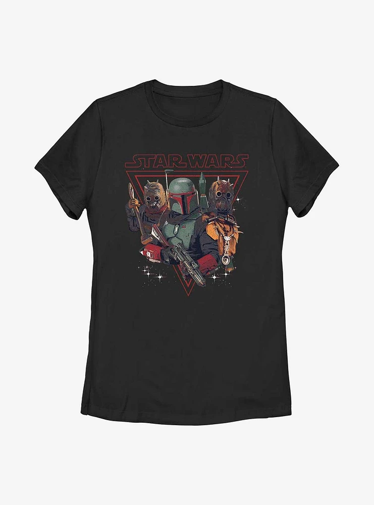 Star Wars The Book Of Boba Fett Bounty Hunting Womens T-Shirt