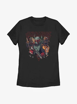 Star Wars The Book Of Boba Fett Bounty Hunting Womens T-Shirt