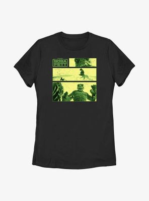 Star Wars The Book Of Boba Fett Story Panels Womens T-Shirt