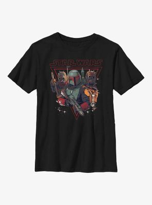 Star Wars The Book Of Boba Fett Bounty Hunting Youth T-Shirt