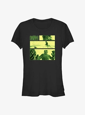 Star Wars The Book Of Boba Fett Story Panels Girls T-Shirt