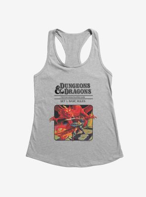 Dungeons & Dragons Vintage Dragon and the Knight Womens Tank Top
