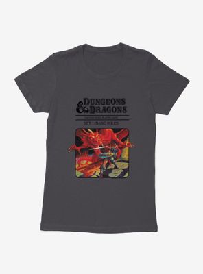 Dungeons & Dragons Vintage Dragon and the Knight Womens T-Shirt