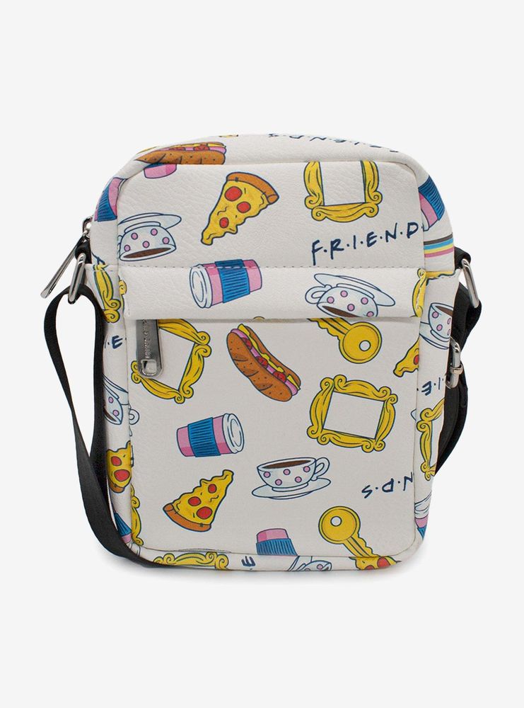 Friends Food Icons Vegan Leather Crossbody Bag