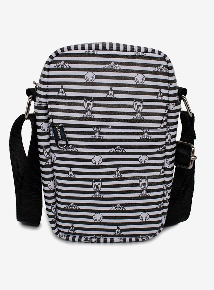 Looney Tunes Stripe Vegan Leather Crossbody Bag