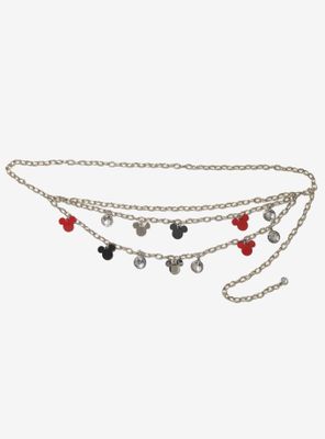Disney Mickey Mouse Chain Belt With Charms