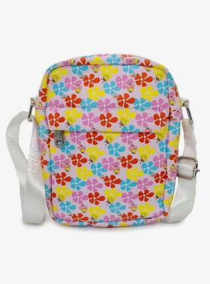 SpongeBob SquarePants Floral Vegan Leather Crossbody Bag
