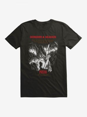 Dungeons & Dragons White Box Dragon and Flames T-Shirt