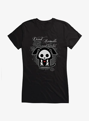 Skelanimals Need Love Girls T-Shirt