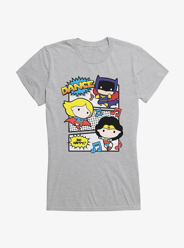 DC Comics Chibi Happy Dance Party Girls T-Shirt