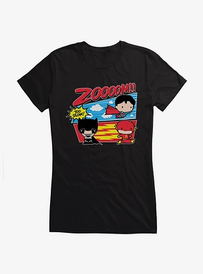 DC Comics Superman Vs The Flash Chibi Girls T-Shirt